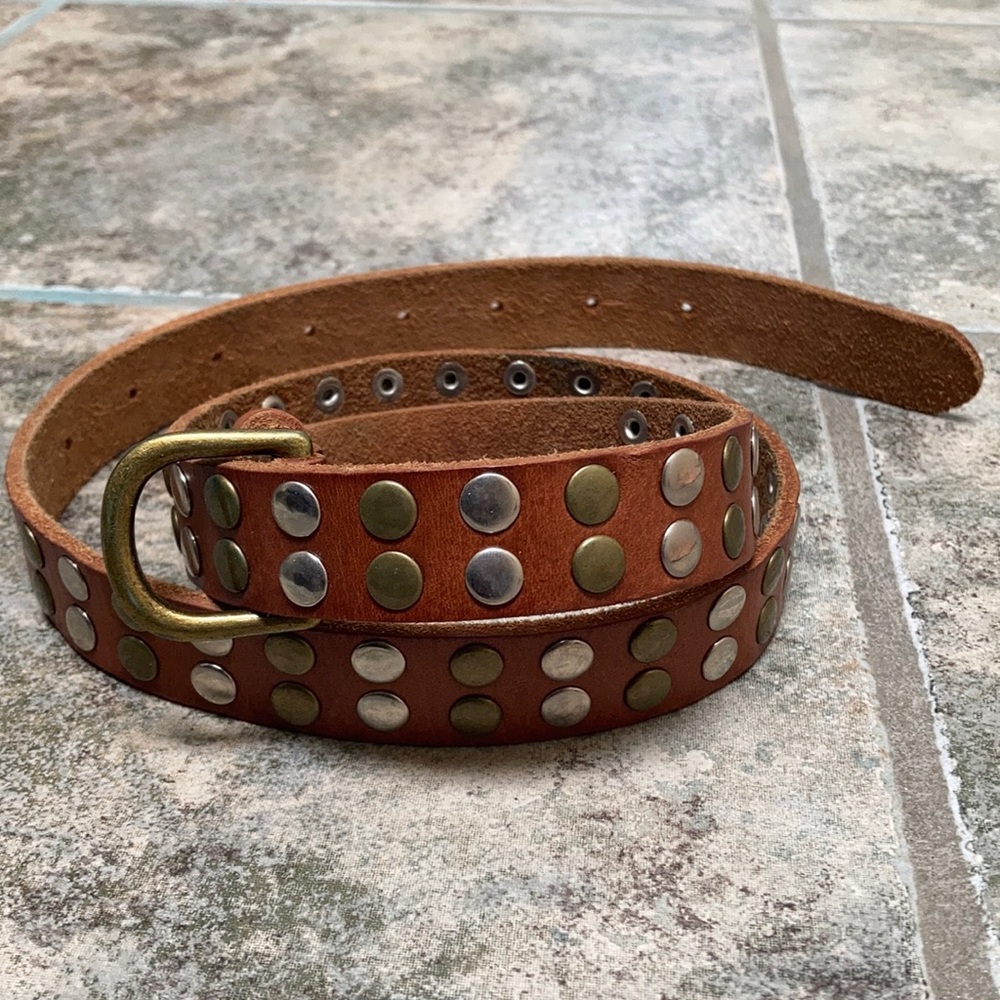 Leather Studded Belt